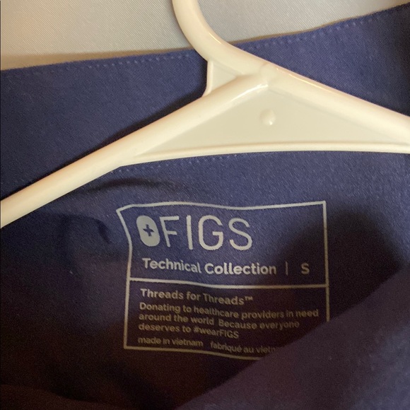 Assorted Scrub Tops - Black, Blue, Purple - Picture 6 of 8